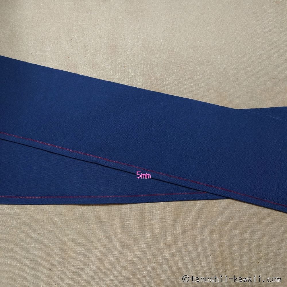 フリル裾ステッチ