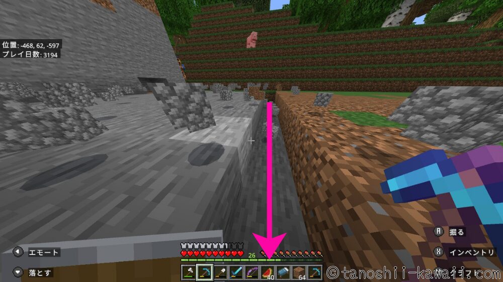 地面の掘り替え