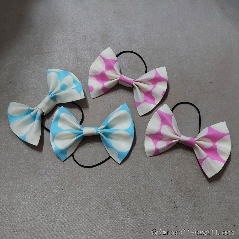 リボンヘアゴム　完成品