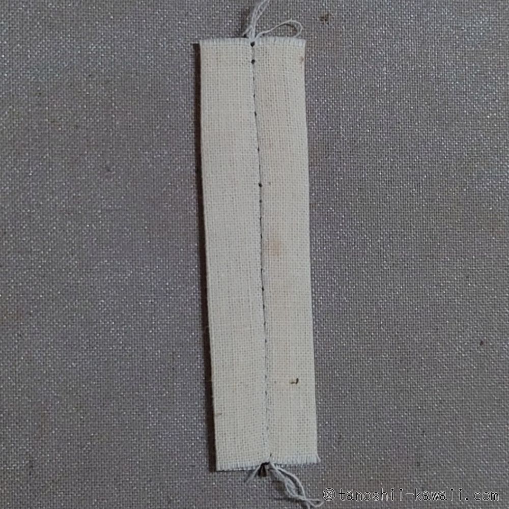 リボンタブを縫う