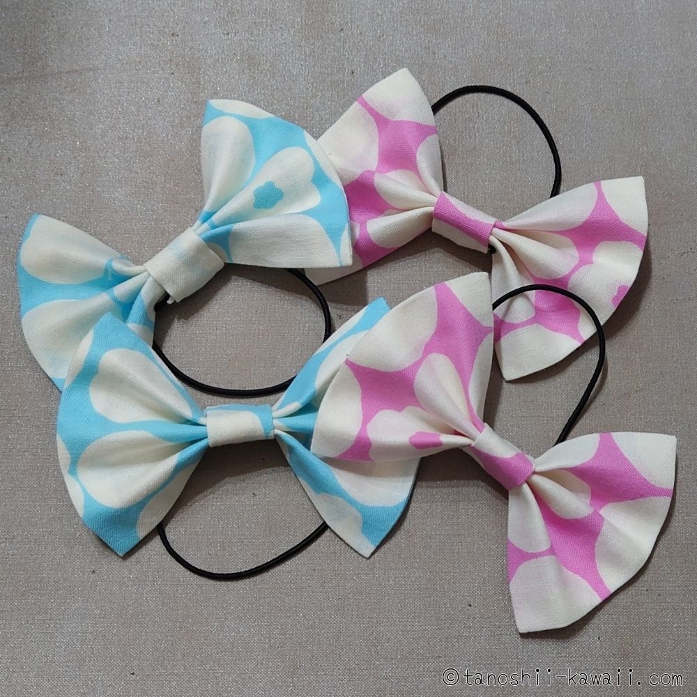 リボンヘアゴム　完成品