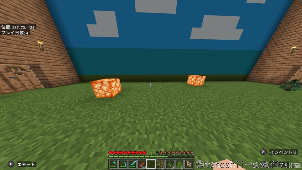 シュルームライトを置く