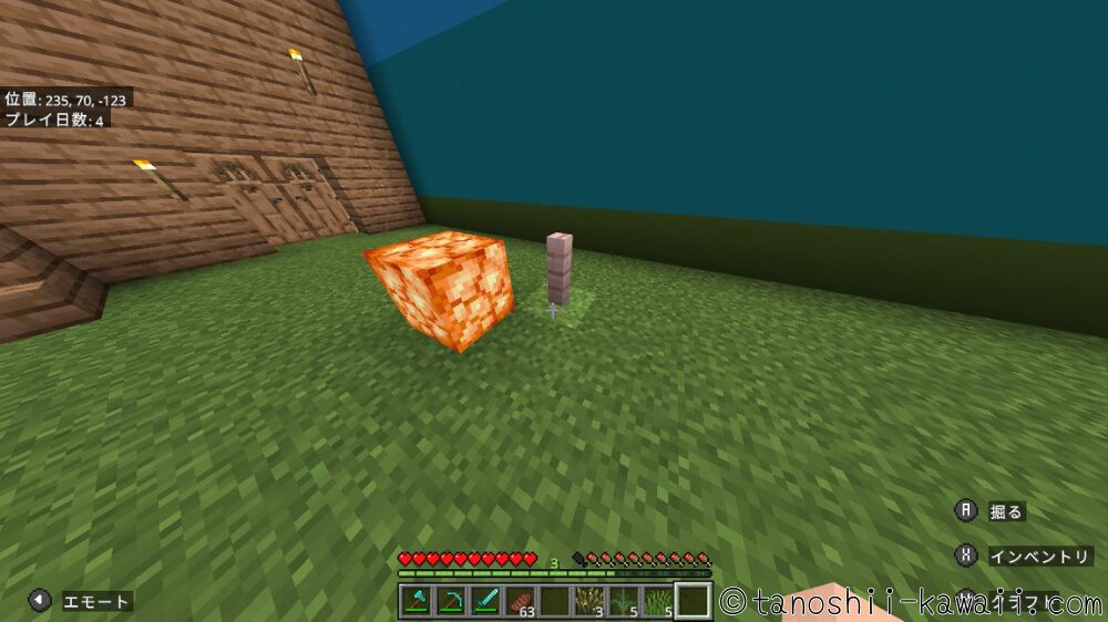 フェンスを置く