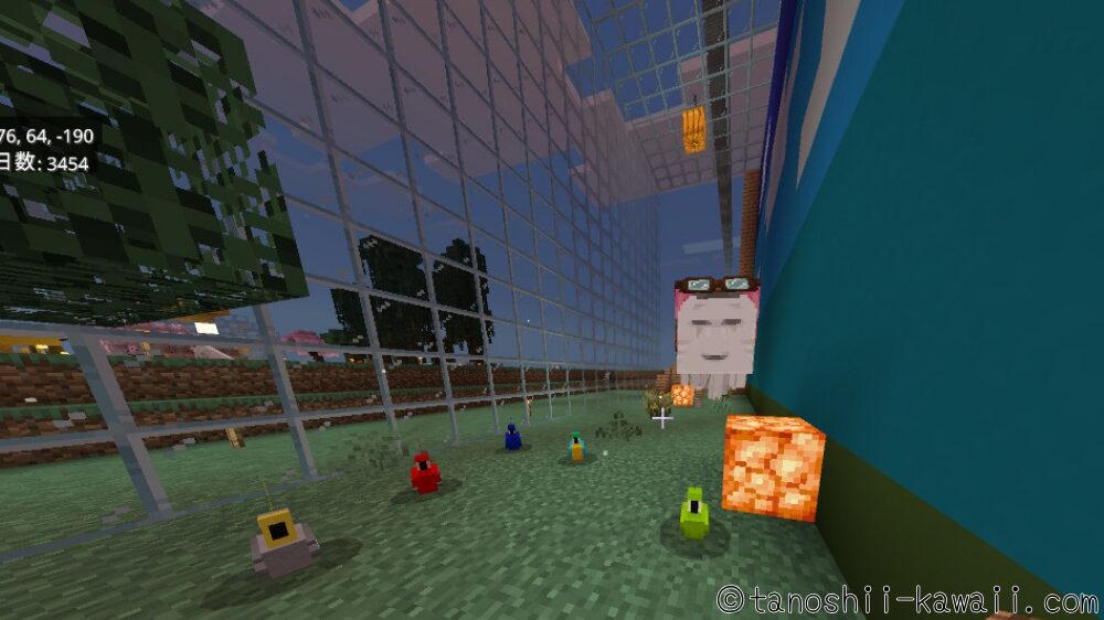 ハッピーガストとオウムを、おうちに入れる