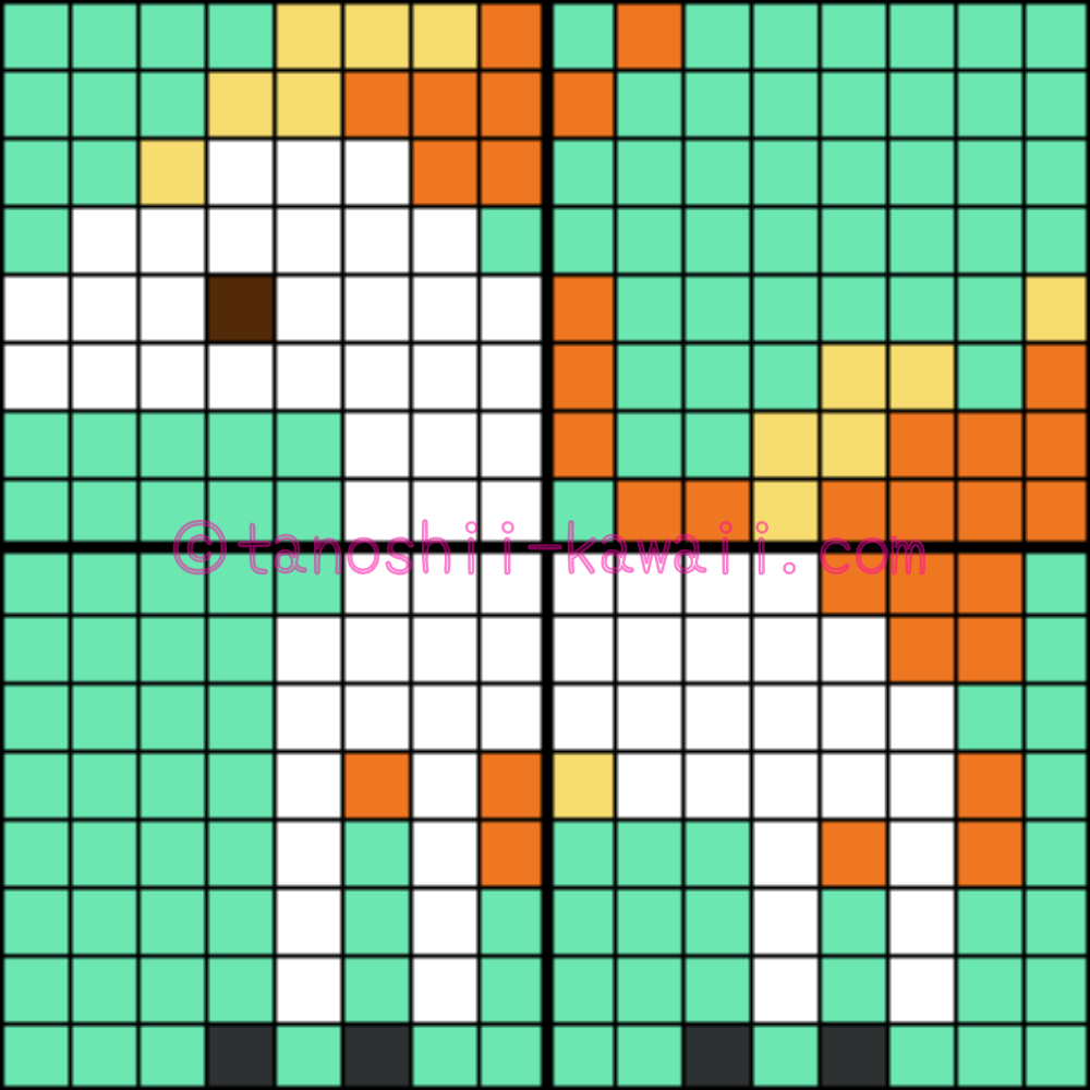 ガラスVer.カラーVer.元イラスト