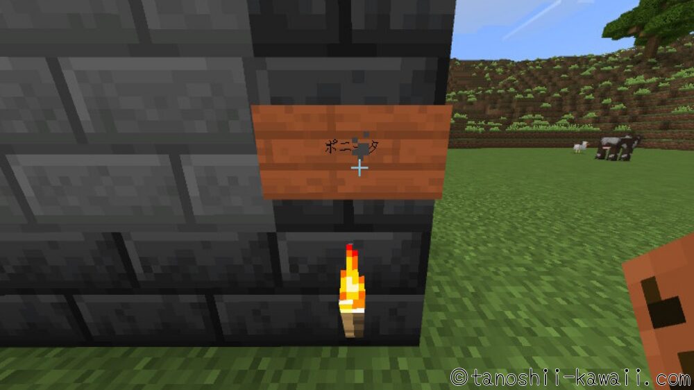 看板にポケモンの名前を書く