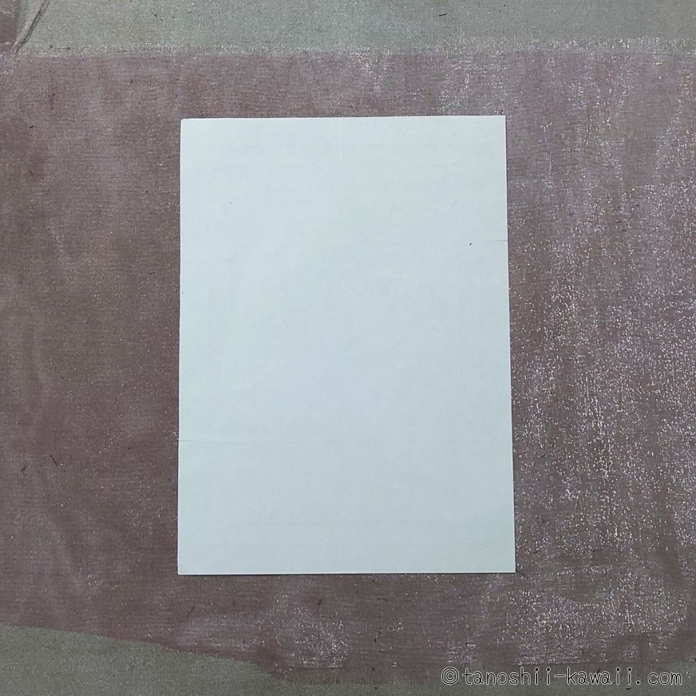 透け生地の裁断