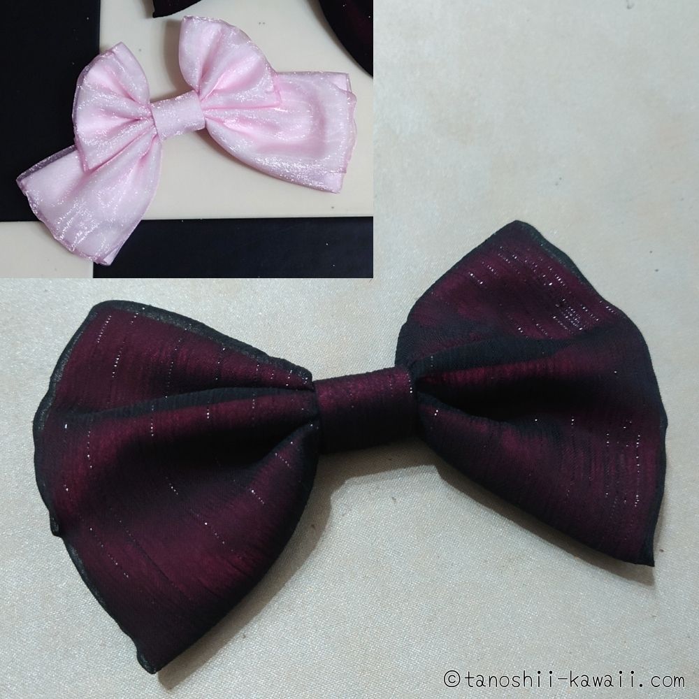 ふんわり感がかわいい＆混ぜ色が楽しいリボン