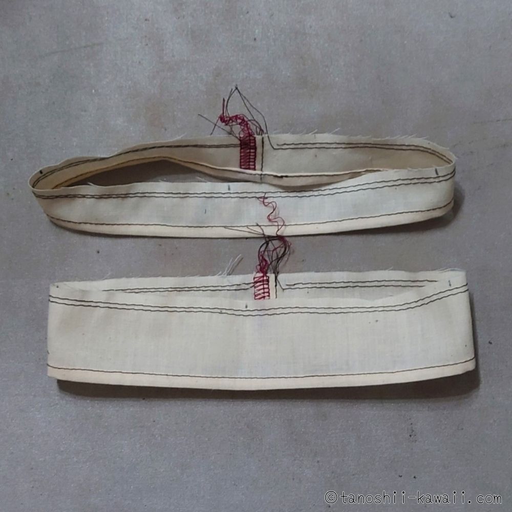 フリルにギャザーを寄せる