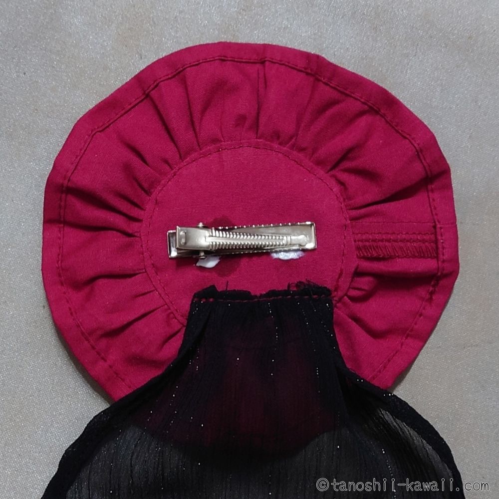 ヘアクリップを付ける