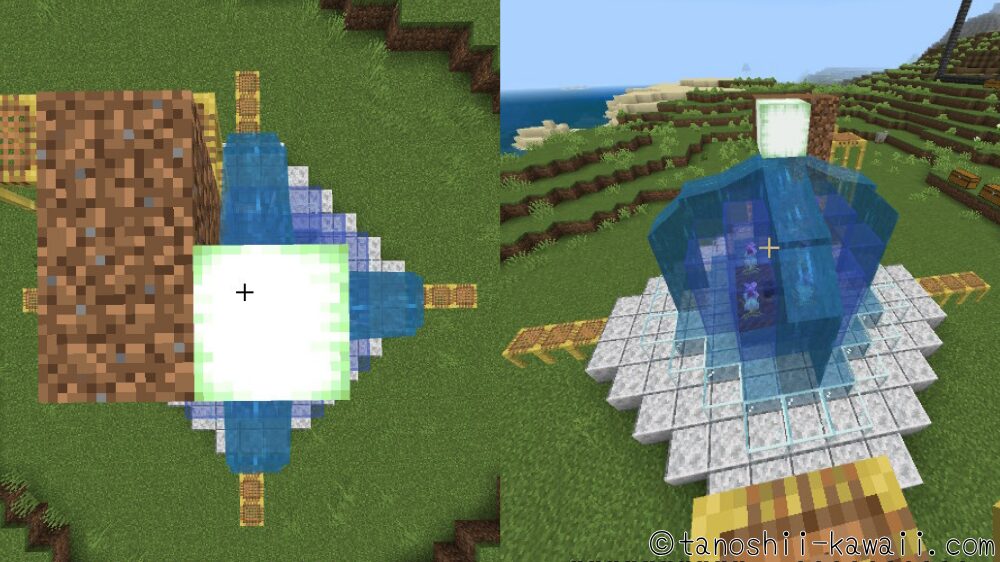 テラパゴス噴水のテラパゴス作り