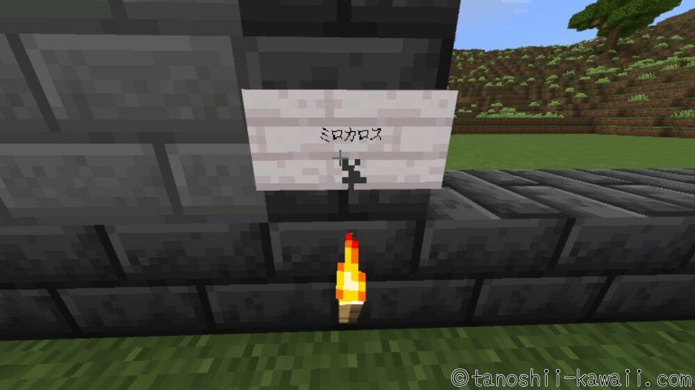 看板にポケモンの名前を書く